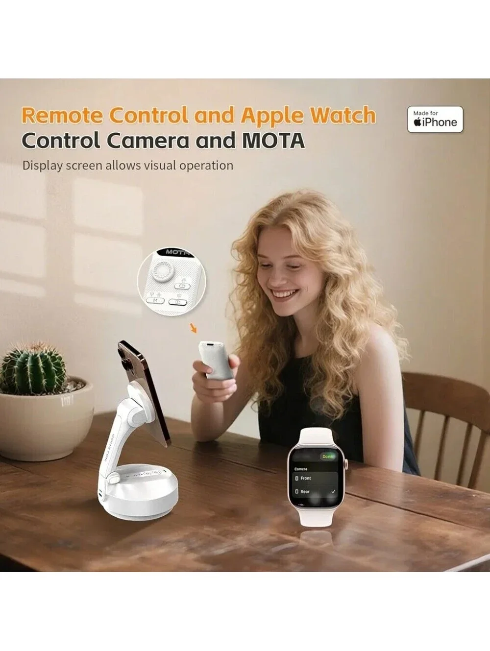 COMTOK MOTA Phone Gimbal Face Tracking Tripod iPhone Android